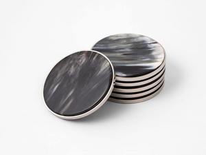 Top Demanded Handmade Buffalo Horn Coaster Set for Bar or Restaurant and Cafe Table Decor Available for Bulk Quantity - Product Image 3