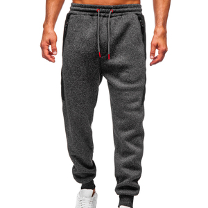 Pantalon de jogging personnalisé pour homme en molleton, coton et polyester, coupe ajustée, taille élastique avec cordon de serrage, décontracté - Product Image 6