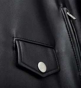 Winter Men Fashion Leather Jacket Warm Stylish Casual Biker <b>Coat</b> Wholesale 2026 Made in Pakistan - Product Image 5
