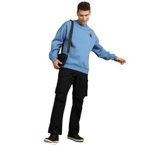 Sudaderas con Capucha de Felpa de Algodón de Alta Calidad para Hombre, Sudaderas con Logotipo Personalizado, Cuello Redondo, Talla Grande, Ropa Personalizada - Product Image 2