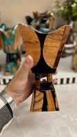 Brûleur d'encens en résine époxy bois de santal et anis étoilé 2026 Premium, Oud arabe de luxe Madhkan, design moderne, haute qualité, collection Printemps