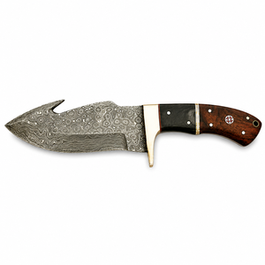 Cuchillo Skinner Jexmoo Personalizado Hecho a Mano de Acero de Damasco de Alta Calidad de 9 Pulgadas con Mango Elegante y Funda de Cuero para Uso en Exteriores, Ideal para Regalo - Product Image 2