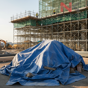 Bâche PE de marque populaire et très cotée, haute résistance à la traction, imperméable, longue durée de vie, pour usage extérieur et protection. - Product Image 3