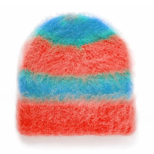 Mohair Winter <b>Hat</b> Mohair Skull <b>Cap</b> Mohair Cuffed Beanie Mohair Fisherman Beanie Mohair Watch <b>Cap</b> Mohair Wool Beanie Soft - Product Image 2