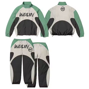 Conjunto Deportivo Weilin para Mujer, de Manga Corta, Cierre de Media Cremallera, Transpirable, Ecológico, Ligero, Corte Regular, de Poliéster y Algodón, para Verano - Product Image 2