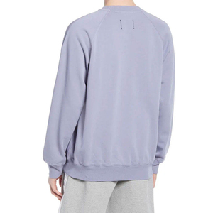 Sweat-shirt à col rond en tricot de qualité supérieure en polyester/coton, coupe classique, motif uni, automne, impression personnalisée OEM - Product Image 2