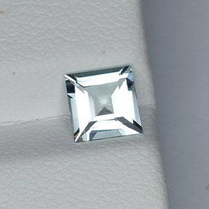 Piedra preciosa suelta de aguamarina natural en forma cuadrada, piedra de berilo azul para la fabricación de joyas, anillo, colgante, cristal. - Product Image 6