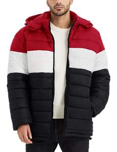 Veste matelassée à capuche coupe-vent écologique de qualité supérieure pour homme, imperméable, respirante, avec poche avant, de haute qualité - Product Image 1