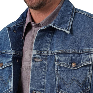 Chaquetas de Mezclilla Lisas para Hombre de Primera Calidad Hechas en Pakistán, Diseño y Color Personalizados, Servicio OEM al por Mayor, Chaqueta de Invierno para Hombre - Product Image 3
