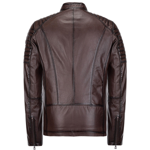 Men's Leather Motorcycle <b>Racing</b> <b>Jacket</b> Winter Stand Collar Waterproof Windproof Made In Pakistan Men's <b>Jackets</b> - Product Image 4