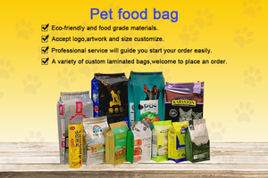 Customizable 15kg/20kg 40L Resealable PET Food Packaging Flat Bottom Stand Pouch with Side Gusset for Dog Food Jelly <b>Storage</b> - Product Image 5