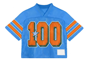 Custom Heat-Transfer Printed Breathable Cropped American Football Jersey-100% Polyester - Product Image 6