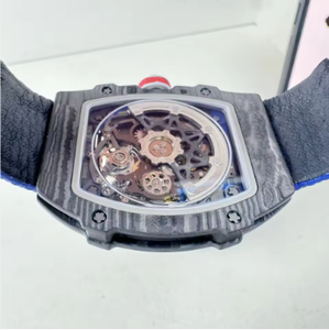 Reloj Mecánico Tourbillon de Alta Calidad para Hombre, Caja de Fibra de Carbono, Ligero, Ultrafino, Esqueleto 67-02, Deportivo Casual - Product Image 3
