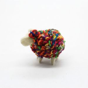 Handmade Colorful Wool Sheep Ornament For Christmas Tree Decor Gift Craft - Product Image 3