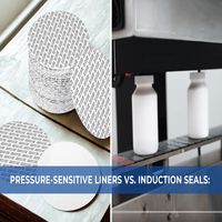 Joint d'étanchéité en aluminium personnalisé, échantillon gratuit, induction thermique, doublure en mousse anti-déversement pour bouchons/couvercles/inserts de bouteilles en PET/PE/PP