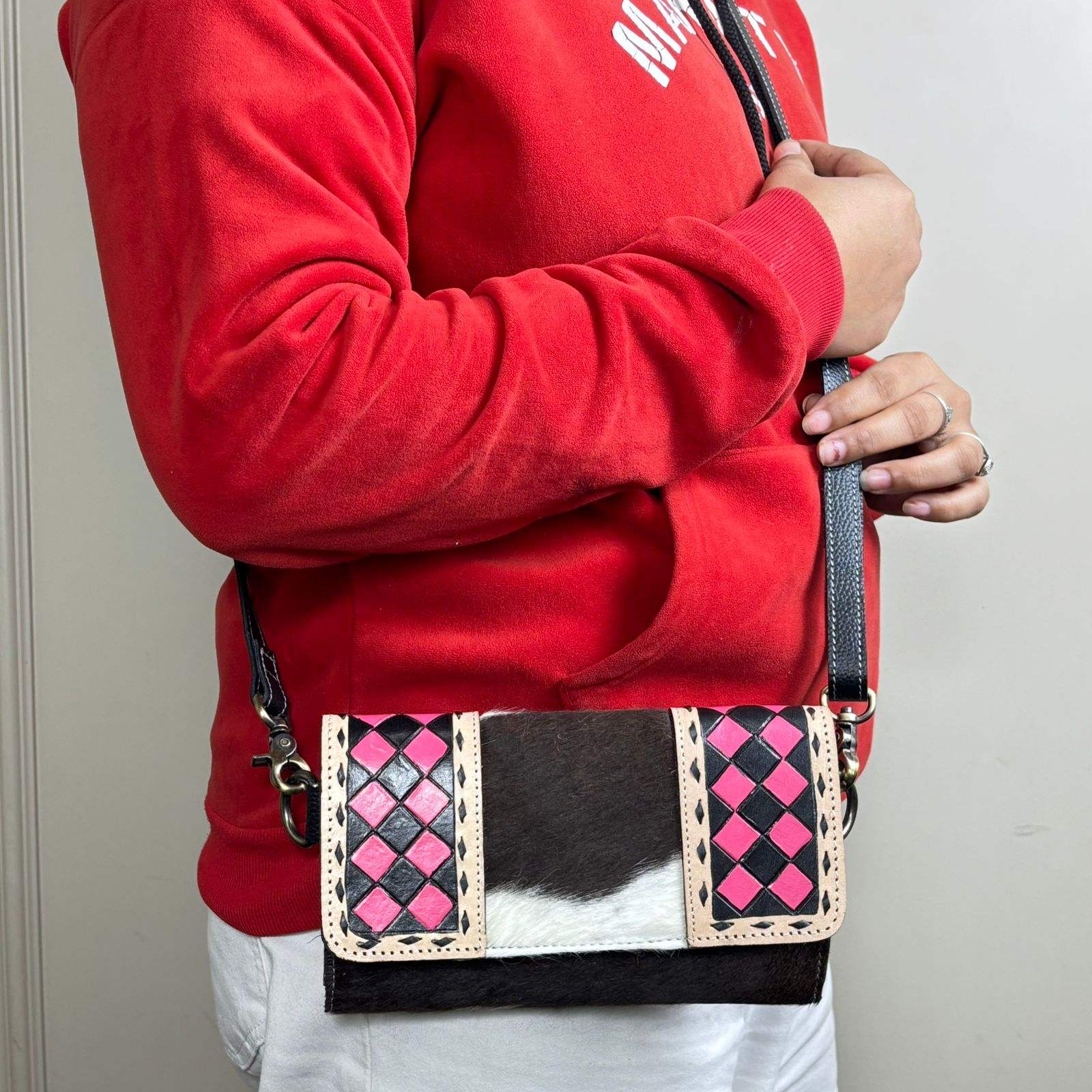 Pink & Black Chekered