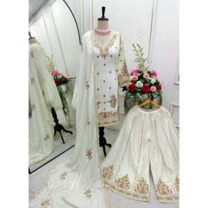 Magnifique haut pour femme-Ensemble Sarara et Fancy Dupatta pour les fêtes - Product Image 1
