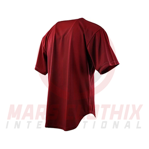 เสื้อเบสบอลผ้าโพลีเอสเตอร์สีพื้นสำหรับทีมกีฬาสโมสรและโรงเรียน  รับผลิตตามแบบที่ต้องการ - Product Image 6