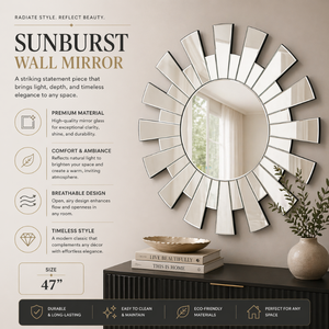 Rectangular <b>Mirror</b> 41x31 Inch <b>Large</b> Wall Hanging Decorative <b>Mirror</b> for Living Room <b>Bedroom</b> Bathroom Elegant Modern Home Decor - Product Image 6