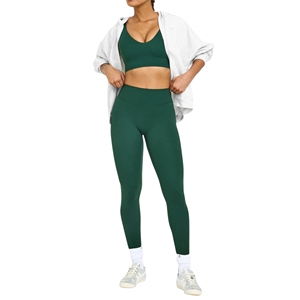 Meilleurs Leggings de Yoga Mi-Taille Unis pour Femmes en Nylon Spandex Anti-Odeur, Logo Personnalisé, OEM, Vente en Gros, Collants d'Entraînement, Vêtements de Sport Actifs - Product Image 4
