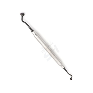 Raspador Óseo Dental para Injertos, Hoja Curva, Doble Extremo, Instrumentos Quirúrgicos de Calidad Superior para Cirugía de Implantes y Curetaje - Product Image 3