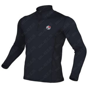 Camiseta Deportiva Personalizada para Hombre con Cierre de Cremallera 1/4, de Secado Rápido, para Gimnasio, con Mangas Largas, Ropa Deportiva para Verano - Product Image 1