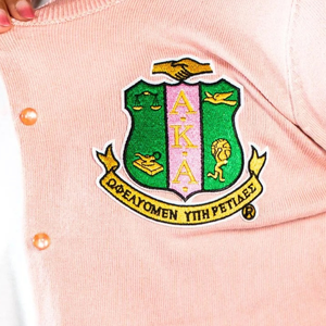 Pink Pearled Button <b>Cardigan</b> Women Embroidered Crest Long Sleeve Knit Sweater Pearl Button Front Casual Elegant Fashion - Product Image 6