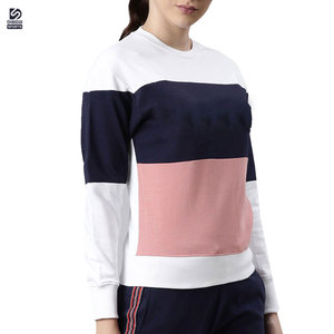 ราคาขายส่ง เสื้อสเวตเชิ้ตผู้หญิงฤดูหนาว ผ้าฝ้าย 100% สกรีนโลโก้ด้านหน้า สไตล์ล่าสุด ลำลอง ระบายอากาศได้ดี - Product Image 2