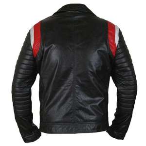 <b>Men</b> Ranch Style Genuine Leather <b>Jacket</b> Soft Durable Zip Front Casual Outdoor Winter Breathable Quick Dry Regular Fit Leather - Product Image 4
