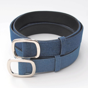 Ceintures en tissu jean en gros, vente directe usine, nouveau design, ceinture en jean la plus vendue, ceinture de taille à boucle tendance unisexe - Product Image 5