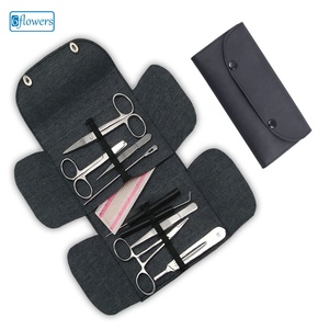 Juego de Disección Profesional de Cuero, Colección de 10 Piezas, Acero Inoxidable Reutilizable para Estudios de Zoología - Product Image 1