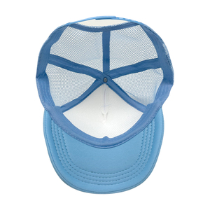 Wholesale <b>Plain</b> Foam Blank Children Kids Trucker Hat 5 Panel <b>Baseball</b> Mesh <b>Caps</b> with Custom Logo Embroidery - Product Image 3