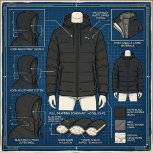 <b>Waterproof</b> Windproof Casual Bubble <b>Jacket</b>-Winter <b>Plus</b> <b>Size</b> Breathable 100g Polyester Zipper Stand Collar Men's Puffer <b>Jacket</b> - Product Image 3