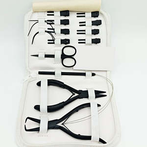 Kit complet d'outils d'extension de cheveux pour les professionnels des salons, outils et accessoires d'application de qualité supérieure pour extensions de cheveux humains - Product Image 2