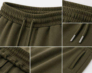 fleece sweat pant comfy premium soft cotton fabric elastic waistband relaxed fit casual lounge jogger streetwear sweat pant - Product Image 5