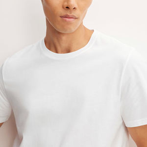 เสื้อยืดผู้ชายไซส์ใหญ่ขายส่ง สตรีทแวร์ ผ้าฝ้าย 100% เป็นมิตรกับสิ่งแวดล้อม สกรีนโลโก้ด้วยผ้าไหมตามสั่ง เสื้อยืดสีตามสั่ง - Product Image 2