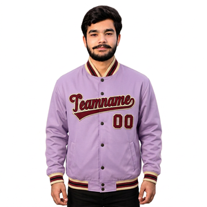 Veste varsity surdimensionnée avec logo personnalisé, corps en polyester, broderie personnalisée, coupe unisexe, pour les marques de vêtements américaines - Product Image 1