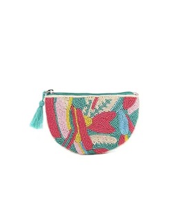 BESTIVE Porte-monnaie personnalisé avec imprimé nœud et perles cerise, porte-cartes en cuir PU, porte-monnaie en silicone à porter au poignet - Product Image 3