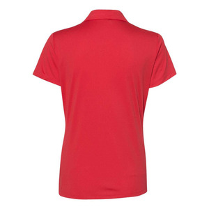 Polo de diseño moderno, transpirable, de tela de algodón terry, ecológico, con rayas en contraste para damas. - Product Image 3