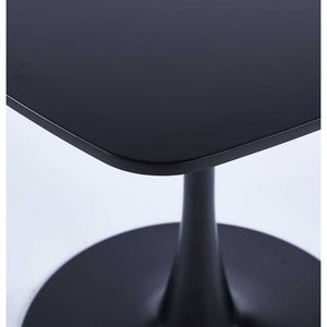 Table à manger spéciale en MDF noir, bureau de direction pour cuisine, élégant et stylé - Product Image 3
