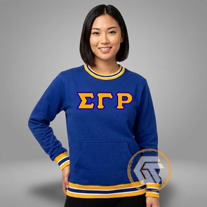 Sudadera Personalizada de Algodón y Felpa con Bordado de Sigma Gamma Rho, de Alta Calidad para Mujer, Ropa Griega Otoño/Invierno - Product Image 2