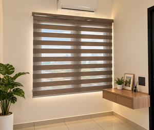 Persianas Enrollables Zebra Día y Noche Serie Sistema Normal WINHOME para Equipos de Hostelería, Oficinas y Espacios de Trabajo, Personalizadas OEM ODM - Product Image 1