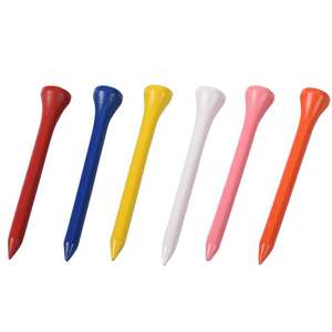 Paquete de 100 Unidades de Tees de Golf de Madera de Bambú con Logotipo Personalizado, 42 mm/54 mm/70 mm/83 mm, Varios Colores, Duraderos, de Madera Natural - Product Image 3