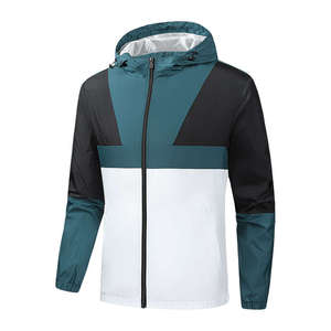 Men's Eco-Friendly Waterproof Quilted High Street Style Lightweight Windbreaker <b>Jacket</b> Full Zipper <b>Patchwork</b> Design for Winter - Product Image 2