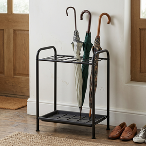 <b>Large</b> 15-Slot <b>Umbrella</b> Stand Holder with Removable Drip Tray Freestanding Powder Coated Frame Modern Home Storage Capacity - Product Image 1