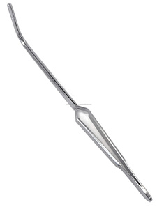 Pinces à pointe croisée courbées Jackson 24 cm en acier inoxydable pour chirurgie générale, réutilisables, instrument manuel - Product Image 3