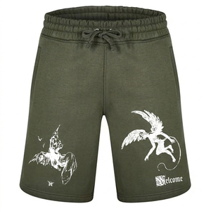Pantalones Cortos Deportivos Casuales de Verano Unisex, Estilo Urbano, de Alta Calidad, 100% Algodón, con Logotipo Personalizado Impreso, Transpirables y de Secado Rápido - Product Image 1