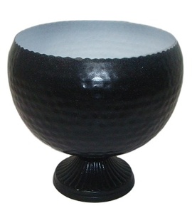 Venta caliente muerto mate Color negro forma única hierro Metal MESA CENTRO decorativo florero maceta hecha a mano - Product Image 3