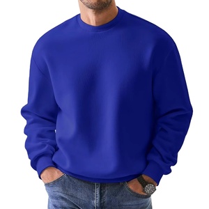 Men's 100% Cotton Pullover Sweatshirt Hoodies Breathable Knitted Fabric Solid Pattern for Indoor Outdoor Winter Wear Front Logo - Product Image 6