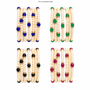 Handmade Pearl and Crystal Beaded <b>Bracelet</b> for Women Multi Layer <b>Stretch</b> <b>Bracelet</b> Elegant Fashion Jewelry Gift for Girls Daily - Product Image 1